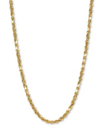 Italian Gold Forza Rope Chain Necklace Collection 2 3 4mm In 14k Gold