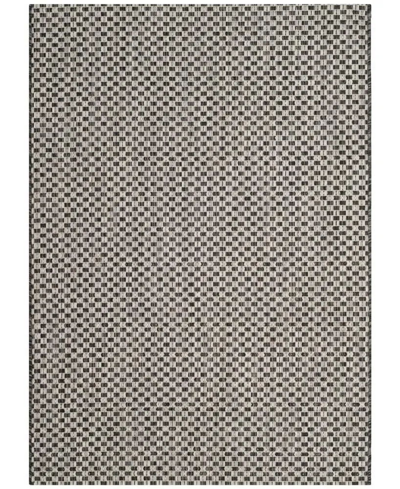 Safavieh Courtyard CY8653 Light and Light Gray 6'7" x 6'7" Sisal Weave Square Outdoor Area Rug