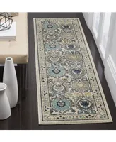 Safavieh Evoke EVK251 Ivory and Grey 2'2" x 7' Runner Area Rug