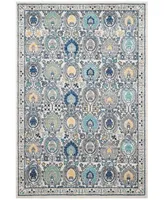 Safavieh Evoke EVK251 Ivory and Gray 6'7" x 6'7" Square Area Rug