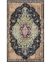 Safavieh Monaco MNC249 Black and Blue 3' x 5' Area Rug