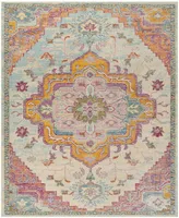 Safavieh Crystal CRS501 Light Blue and Fuchsia 8' x 10' Area Rug