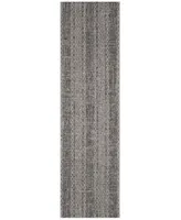 Safavieh Courtyard CY8736 Light Grey and Black 2'3" x 8' Sisal Weave Runner Outdoor Area Rug