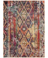 Safavieh Monaco MNC264 Purple and Orange 4' x 5'7" Area Rug