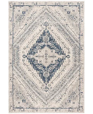 Safavieh Marseille MAR411 Navy and Ivory 6'7" x 6'7" Square Area Rug