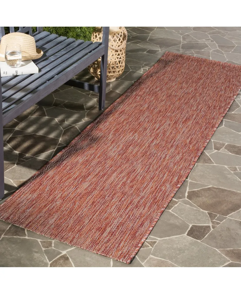 Safavieh Courtyard CY8520 Red 2'3" x 10' Sisal Weave Runner Outdoor Area Rug