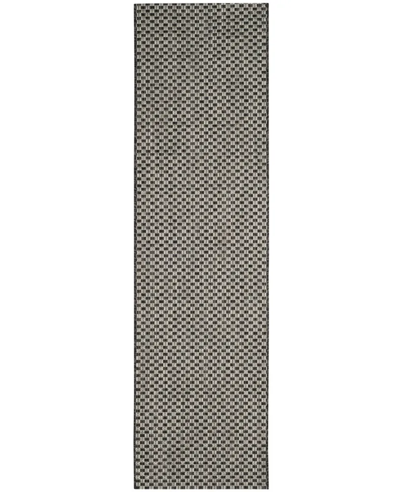 Safavieh Courtyard CY8653 and Light Grey 2'3" x 10' Sisal Weave Runner Outdoor Area Rug