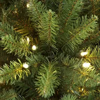 Puleo International ft. Pre-Lit Franklin Fir Artificial Christmas Tree Clear Ul listed Lights