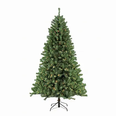 Puleo 9FT Pre-Lit Nebraska Fir Artificial Christmas Tree