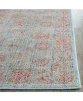 Safavieh Sevilla SEV812 Light Blue and Multi 2'1" x 8' Area Rug