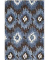 Safavieh Retro RET2143 Dark Brown and Blue 3' x 5' Area Rug