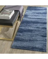 Safavieh Retro RET2693 Light Blue and Blue 2'3" x 7' Runner Area Rug