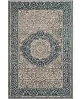 Safavieh Sofia SOF365 Light Gray and Blue 3' x 5' Area Rug