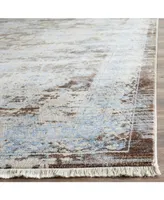 Safavieh Vintage Persian VTP417 Brown and Light Blue 8' x 10' Area Rug