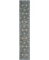 Safavieh Vintage Persian VTP469 Turquoise and Multi 2'2" x 10' Runner Area Rug