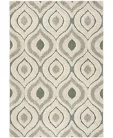 Safavieh Florida Shag SG461 Cream and Light Blue 5'3" x 7'6" Area Rug