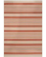 Safavieh Courtyard CY6062 Terracotta and Beige 6'7" x 9'6" Sisal Weave Outdoor Area Rug