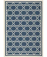 Safavieh Courtyard CY6916 Navy and Beige 6'7" x 9'6" Sisal Weave Outdoor Area Rug