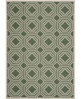 Safavieh Courtyard CY6112 Dark Green and Beige 6'7" x 9'6" Outdoor Area Rug