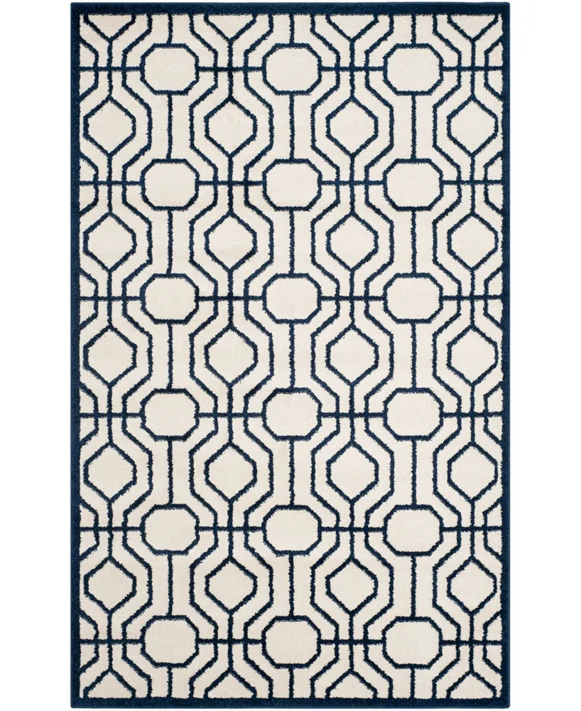 Safavieh Amherst AMT416 Ivory and Navy 5' x 8' Area Rug