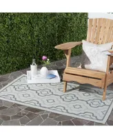 Safavieh Courtyard CY7938 Light Gray and Anthracite 2'7" x 5' Sisal Weave Outdoor Area Rug