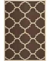 Safavieh Courtyard CY6243 Dark Brown 6'7" x 9'6" Sisal Weave Outdoor Area Rug