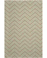 Safavieh Hampton HAM513 Light Blue and Ivory 6'7" x 9'6" Outdoor Area Rug