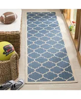 Safavieh Courtyard CY6914 Blue and Beige 2'3" x 8' Runner Outdoor Area Rug