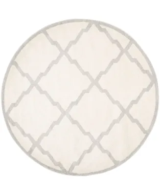 Safavieh Amherst AMT421 Light Gray and Beige 7' x 7' Round Area Rug