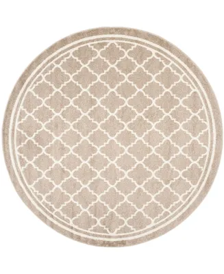 Safavieh Amherst AMT422 Wheat and Beige 7' x 7' Round Area Rug