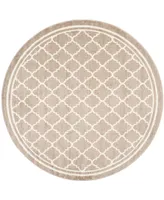 Safavieh Amherst AMT422 Wheat and Beige 7' x 7' Round Area Rug