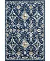 Safavieh Evoke EVK224 Royal and Ivory 5'1" x 7'6" Area Rug