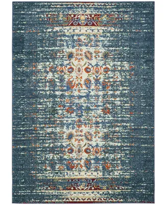 Safavieh Monaco MNC208 Blue and Ivory 6'7" x 9'2" Area Rug