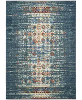 Safavieh Monaco MNC208 Blue and Ivory 6'7" x 9'2" Area Rug