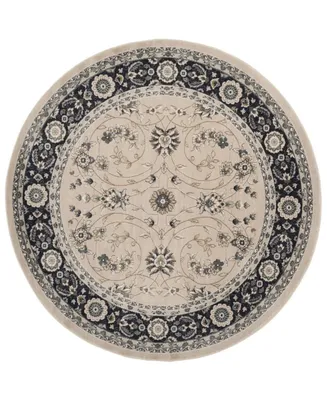 Safavieh Lyndhurst LNH340 Light Beige and Anthracite 7' x 7' Round Area Rug