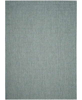 Safavieh Courtyard CY8653 Turquoise and Light Gray 6'7" x 9'6" Sisal Weave Outdoor Area Rug