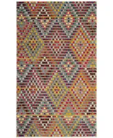 Safavieh Monaco MNC204 Multi and Beige 3' x 5' Area Rug