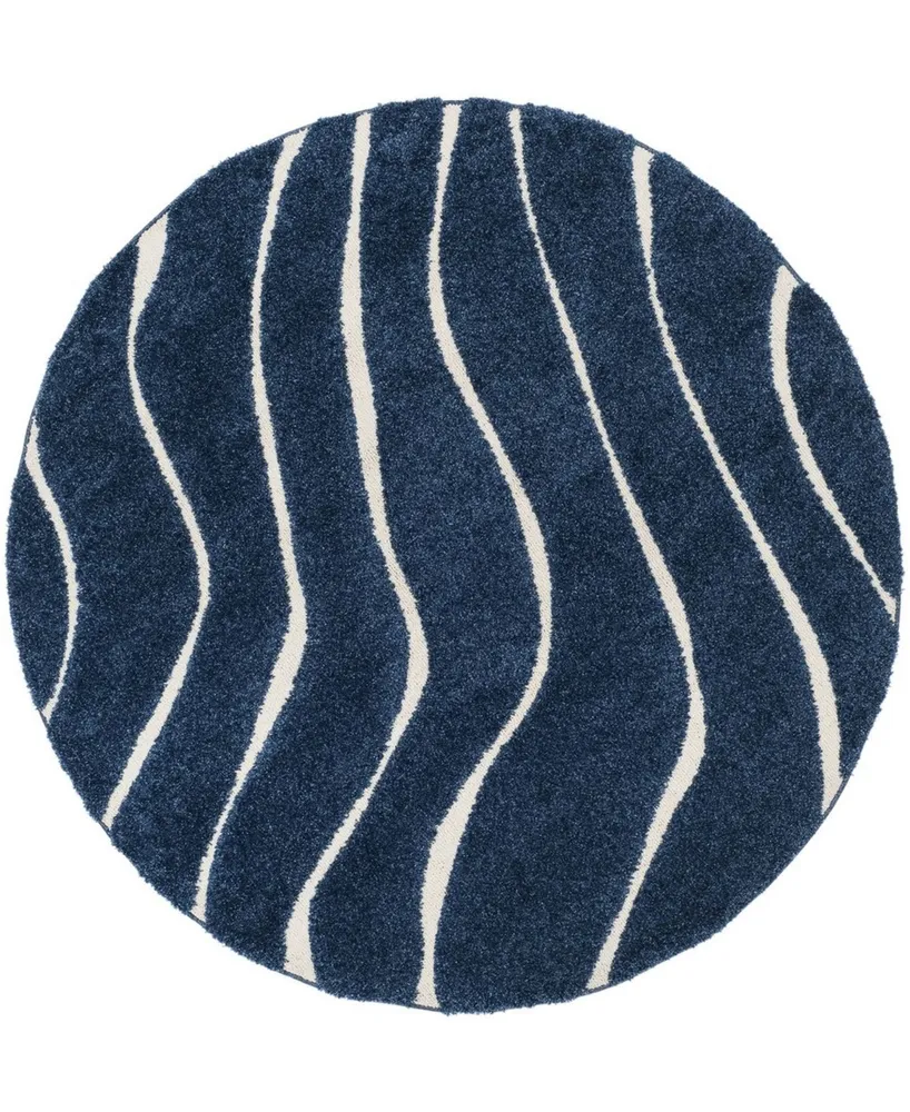 Safavieh Florida Shag SG472 6'7" x 6'7" Round Area Rug