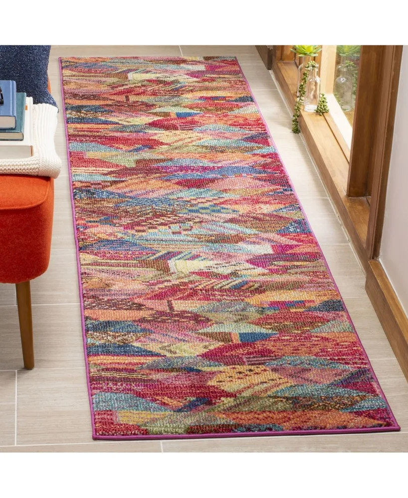 Safavieh Monaco MNC245 Multi 2'2" x 8' Runner Area Rug