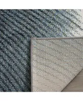 Safavieh Hollywood HLW715 Gray and Teal 5'3" x 7'6" Area Rug