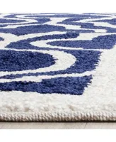 Safavieh Amherst AMT402 Navy and Beige 8' x 10' Area Rug