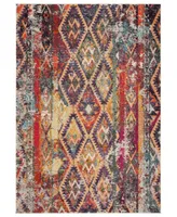 Safavieh Monaco MNC264 Purple and Orange 5'1" x 7'7" Area Rug