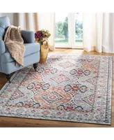 Safavieh Provance PRV185 Light Gray and Black 5'3" x 7'6" Area Rug