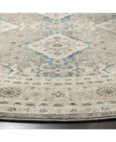 Safavieh Sofia SOF366 Light Gray and Beige 6'7" x 6'7" Round Area Rug