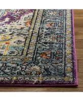 Safavieh Monaco MNC251 Violet and Light Blue 5'1" x 7'7" Area Rug