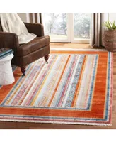 Safavieh Bokhara BOK138 Orange and Blue 5' x 7'6" Area Rug