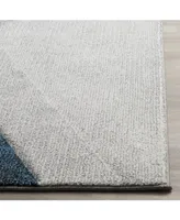 Safavieh Hollywood HLW710 Gray and Teal 5'3" x 7'6" Area Rug