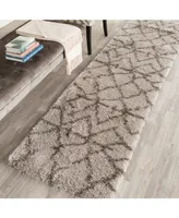 Safavieh Belize SGB482 Taupe and Grey 2'3" x 9' Runner Area Rug