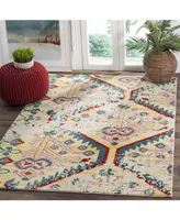 Safavieh Watercolor WTC698 Light Yellow and Blue 5'3" x 7'6" Area Rug