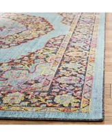 Safavieh Provance PRV181 Aqua and Black 5'3" x 7'6" Area Rug